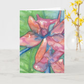 Belle carte de voeux (Fleur jaune)