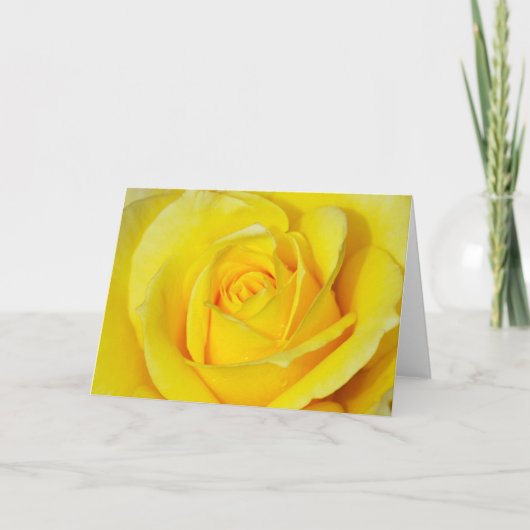 Belle carte de voeux à imprimé rose jaune (Devant)
