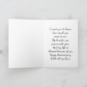 Belle Carte de voeux Anniversaire Roses Blanches (Intérieur)