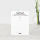 Belle carte de voeux Buffalo American Bison (Dos)