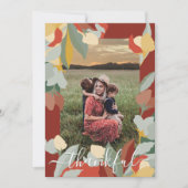 Belle Carte de voeux d'action de grâces automne (Devant)