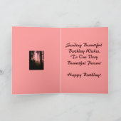 Belle carte de voeux d'anniversaire (Intérieur)