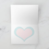 Belle carte de voeux de couples de fraise (Intérieur)