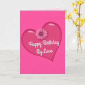 BELLE carte de voeux EXPRESSIONS (Fleur jaune)