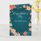 Belle carte de voeux Fleurs de la Fête des Mères (Fleur jaune)