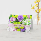 Belle carte de voeux Florals (Fleur jaune)