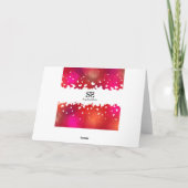 Belle carte de voeux Heureuse Sainte-Valentin Coeu (Dos)