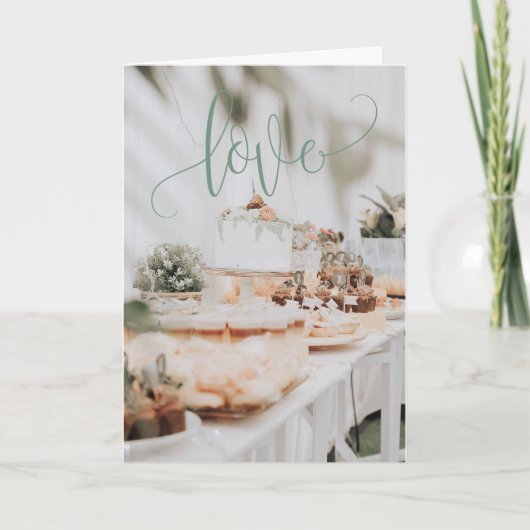 Belle carte de voeux Mariage/anniversaire (Devant)