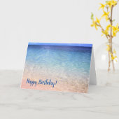 Belle carte de voeux Maui Beach (Fleur jaune)