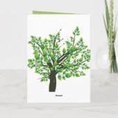 Belle carte de voeux Merci de printemps (Dos)