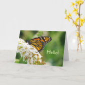 Belle carte de voeux papillon (Fleur jaune)