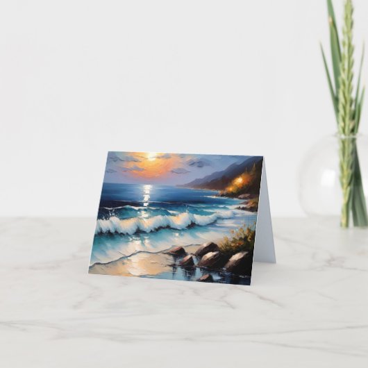 Belle Carte de voeux pliée Shore (Devant)