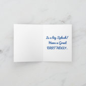 Belle carte de voeux pour l'anniversaire de Sirène (Intérieur)