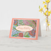 Belle carte de voeux pour l'anniversaire des Fleur (Fleur jaune)