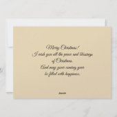 Belle carte de vœux rustique de Noël (Dos)