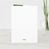 Belle carte de voeux St. Patrick's Day 5"x7" (Dos)