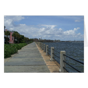 Belle carte de voeux Waterfront Walkway
