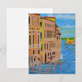 Belle carte d'invitation Venise   (Devant / Derrière)