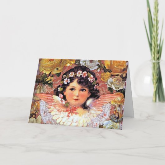 Belle Carte Enfant Ange (Devant)