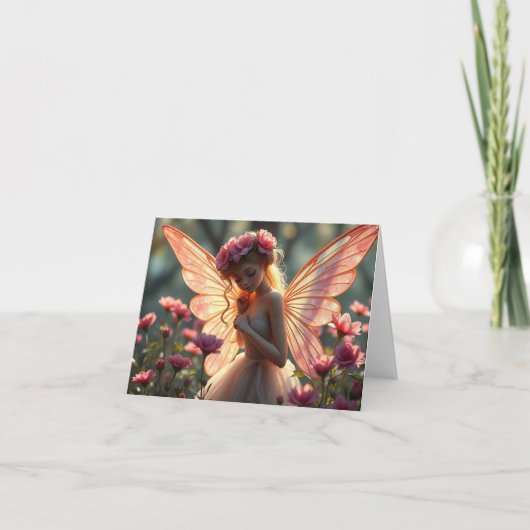 Belle Carte Fée Romantique Delicate (Devant)