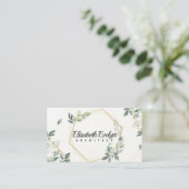 Belle carte fleurie avec or (Debout devant)