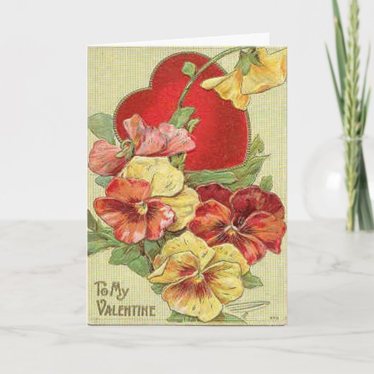 Belle carte Floral Valentine's Day (Devant)