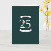 Belle carte florale 25e anniversaire (Fleur jaune)