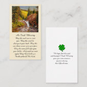 Belle carte funéraire commémorative de prière (Devant / Derrière)