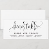 Belle carte graphique de siège en calligraphie (Devant / Derrière)