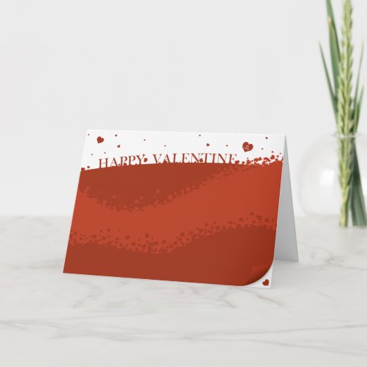 Belle carte heureuse de Valentine (Devant)