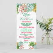 Belle carte Mariage Succulents (Debout devant)