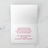 Belle carte mère chevron rose (Intérieur)
