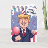 Belle carte pliée d'anniversaire - Conception pers (Devant)