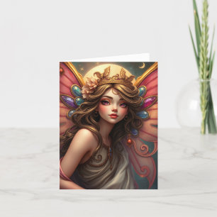 Belle carte Portrait Fairy