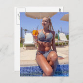 Belle carte postale Bikini Model Photo (Devant / Derrière)