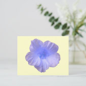 Belle carte postale bleu Nasturtium (Debout devant)