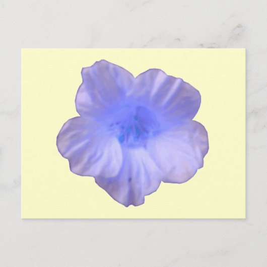 Belle carte postale bleu Nasturtium (Devant)