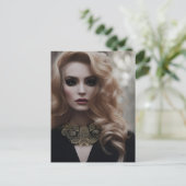 Belle carte postale Blonde (Debout devant)