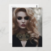 Belle carte postale Blonde (Devant / Derrière)