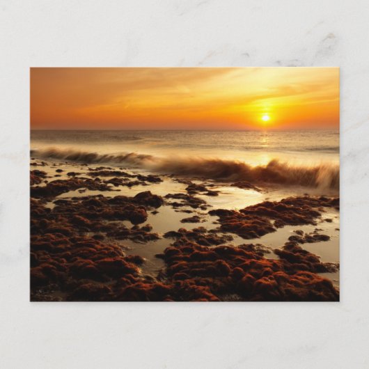 Belle carte postale coucher de soleil (Devant)