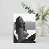 Belle carte postale de B&W extérieur (Debout devant)