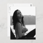 Belle carte postale de B&W extérieur (Devant / Derrière)