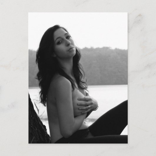 Belle carte postale de B&W extérieur (Devant)