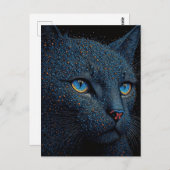 Belle carte postale de chat (Devant / Derrière)