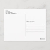 Belle carte postale de chien blanc du Labrador (Dos)