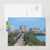 Belle carte postale de Clearwater, Floride (Devant / Derrière)