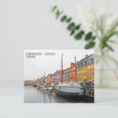Belle carte postale de Copenhague/Nyhavn/Danemark  (Debout devant)