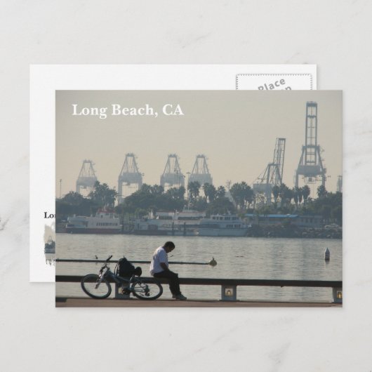 Belle carte postale de Long Beach! (Devant / Derrière)