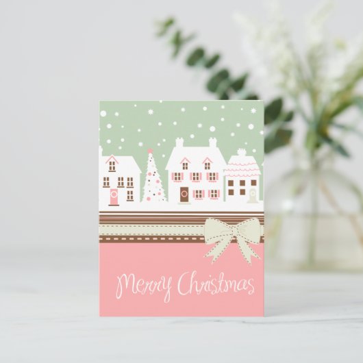 Belle carte postale de Noël (Debout devant)