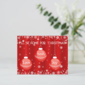 Belle carte postale de Noël Expressions (Debout devant)